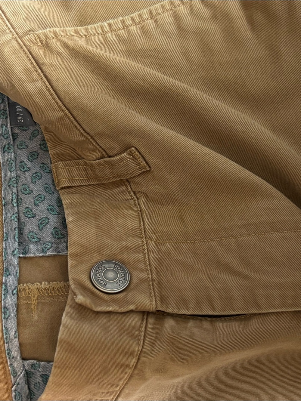Bonobos Khaki/Tan Chino Pants